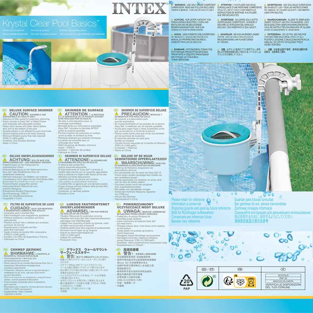 Écumeur de surface mural Deluxe INTEX - 5