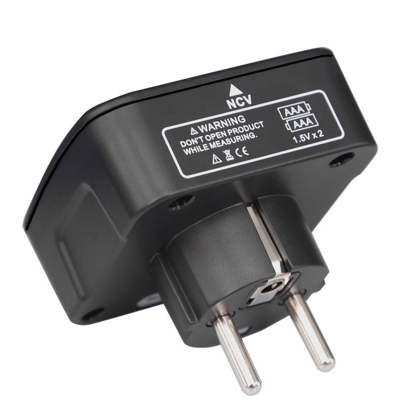 Détecteur de tension électrique avec écran LCD numérique, tester de prise, fonctions de test NCV et polarité, inspection de sécurité pour maison, écol - 5