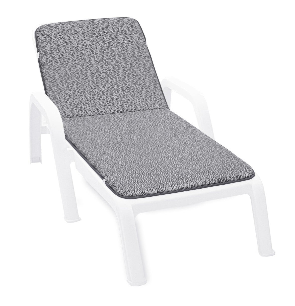 Poduszka Na Leżak Miękki 100% Wyprodukowano We Włoszech Morze Cętkowany Szary