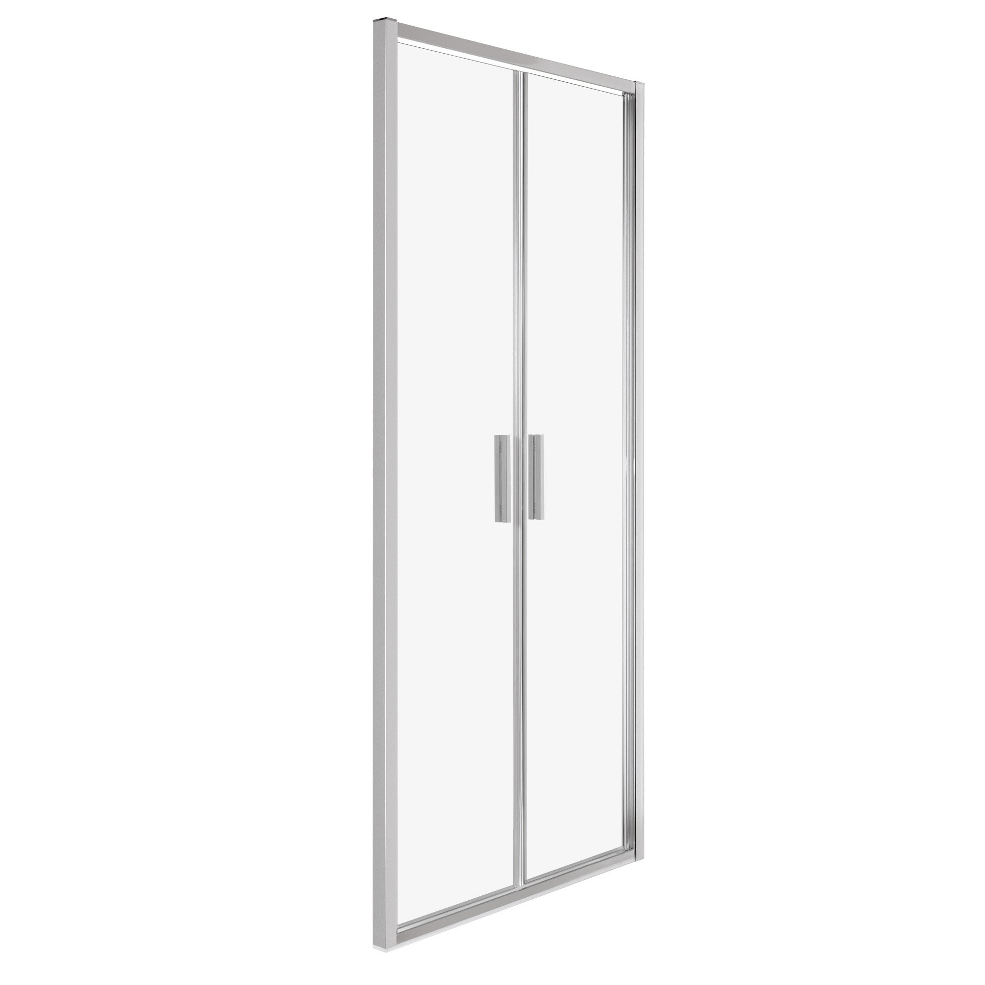 Drzwi prysznicowe wahadłowe Solid DDP 100 CHR szkło transprentne 6 mm profile chrom KERRA