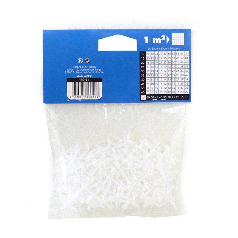 Croisillons d'écartement 1 mm MEJIX 180121 - 250 pièces - 2