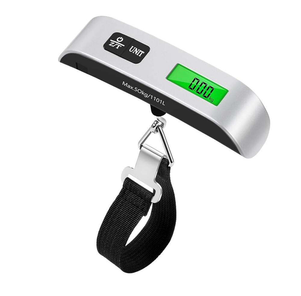 Waga do Bagażu Walizka Elektroniczna Przenośna Waga Maks kg lb Waga do Walizek z Podświetlanym Ekranem LCD i Funkcją Tary do Akcesoriów Podróżnych