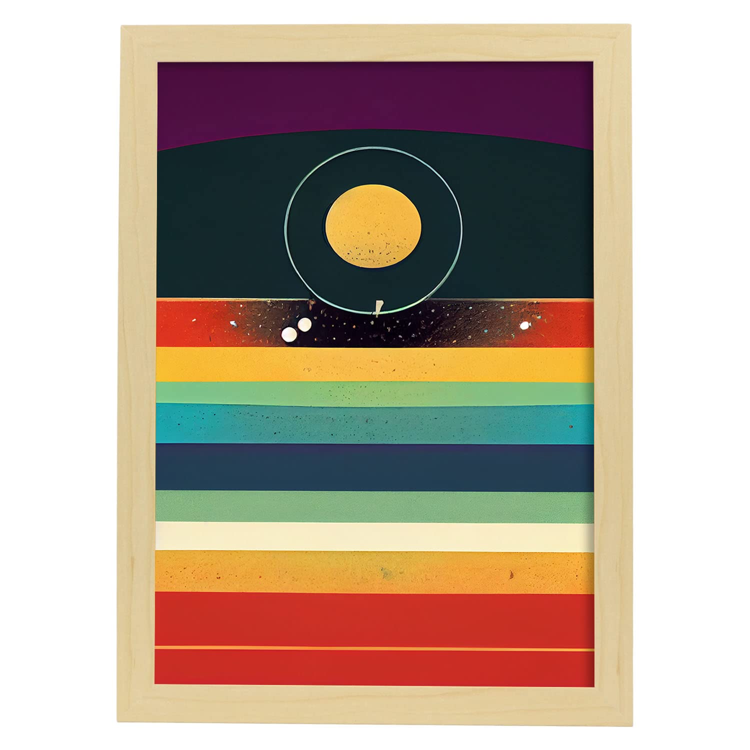 Nacnic lámina en estilo abstracto creación llamativas y modernas ilustraciones artísticas a todo color para el diseño y a3 marco madera