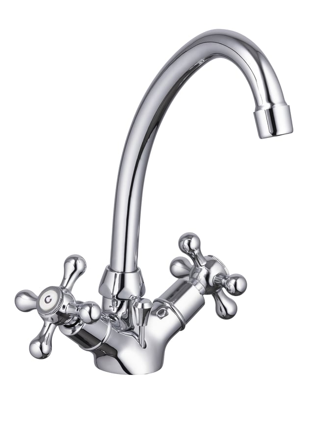 Mélangeur de Lavabo Haut Rétro Chromé FEDLEEN by Eurosanit