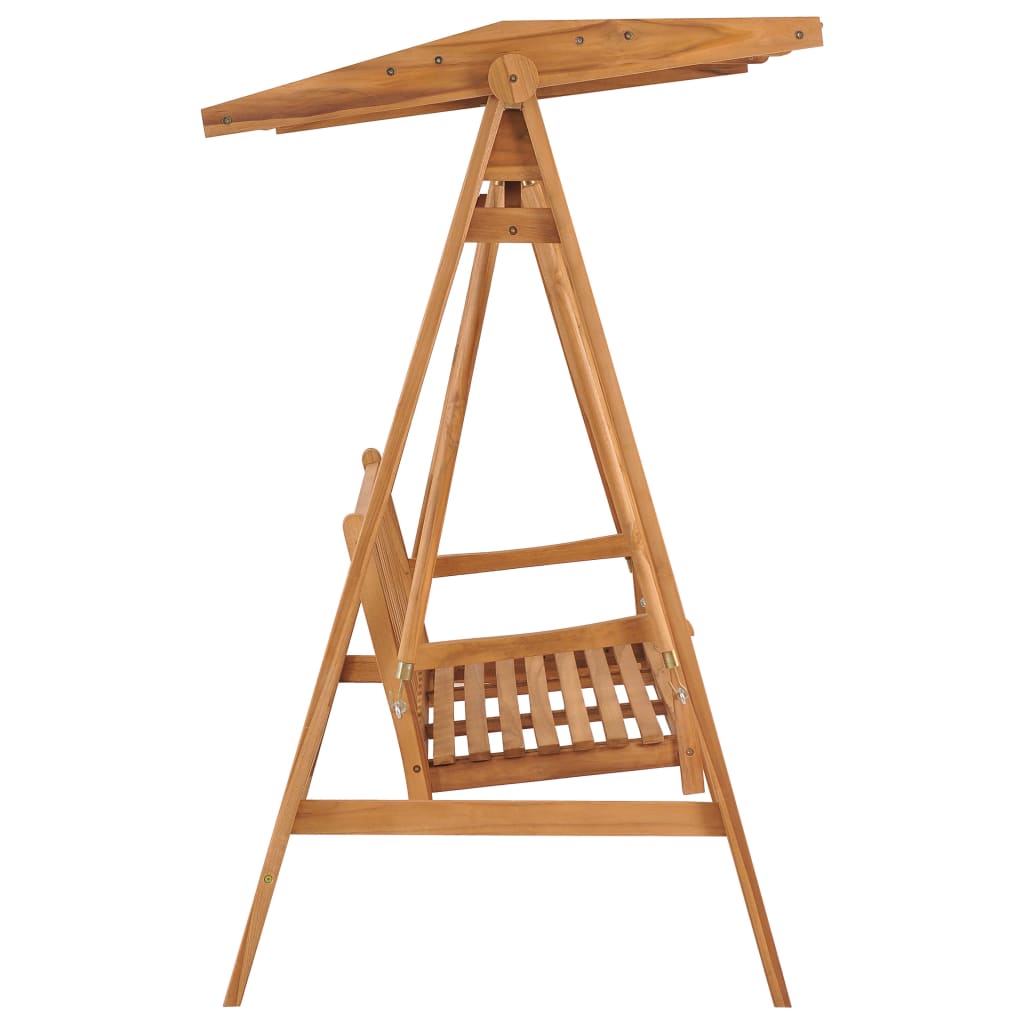 Balancelle 170 cm Bois de teck massif vidaXL - 4