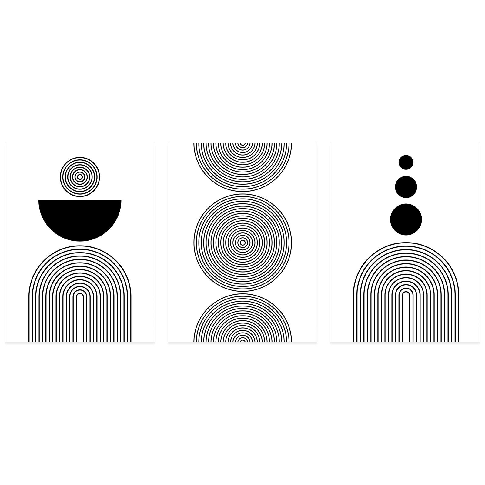 Lot de 3 Affiches / Posters Triptyque - Boho 3617689989921 - Photo pleine page - 3 Affiches - 70x100 cm (Cadres non fournis) - 2