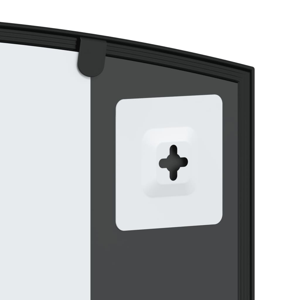 Maison Exclusive - Miroir mural noir 80x40 cm arche fer - 6