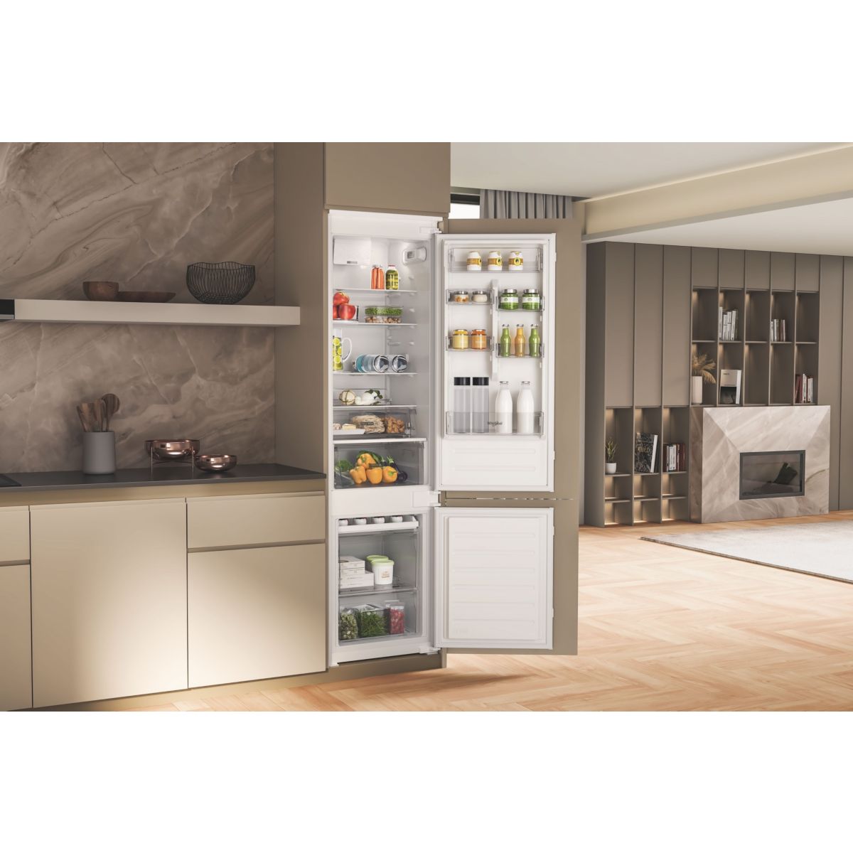 Réfrigérateur combiné encastrable WHIRLPOOL WHC20D021B2 6ème Sens 193cm - 2
