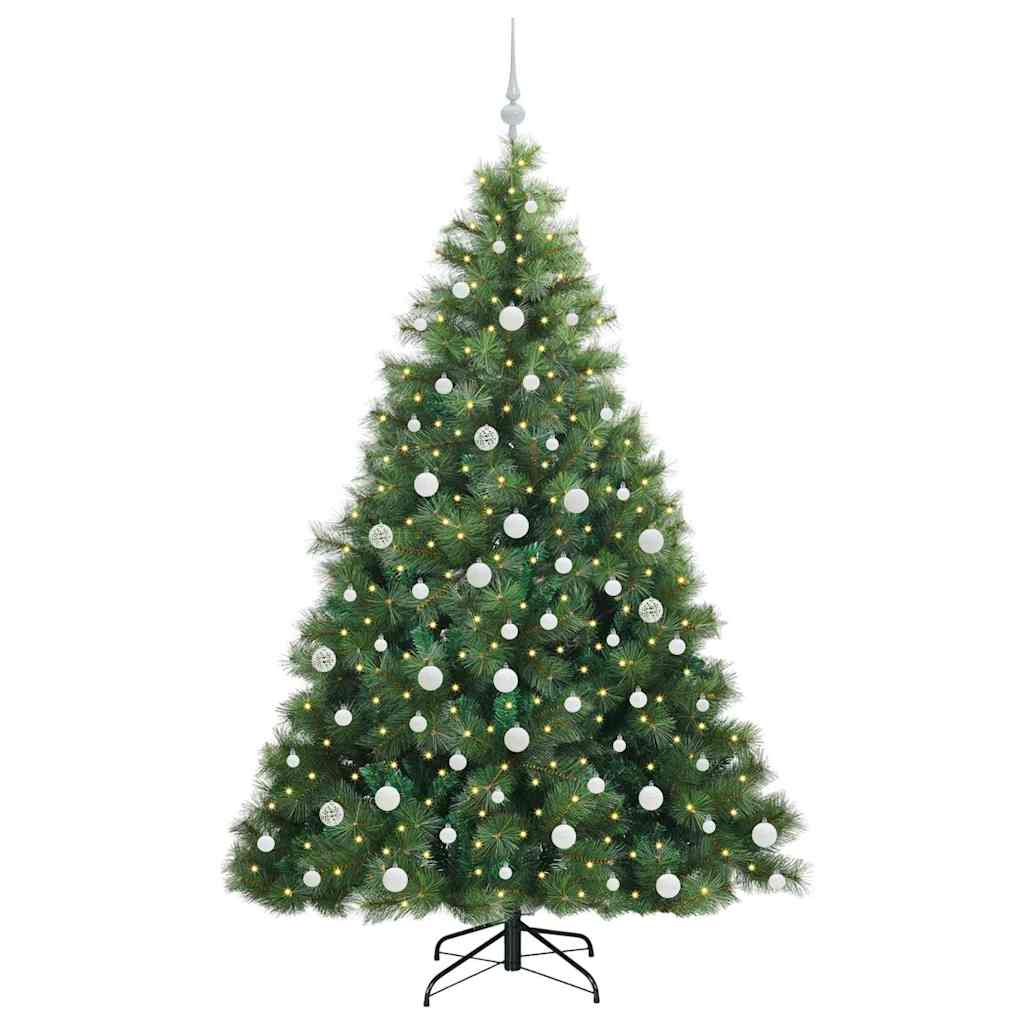 vidaXL Sapin de Noël artificiel avec 300 LED Vert 180 cm PE et PVC - 3