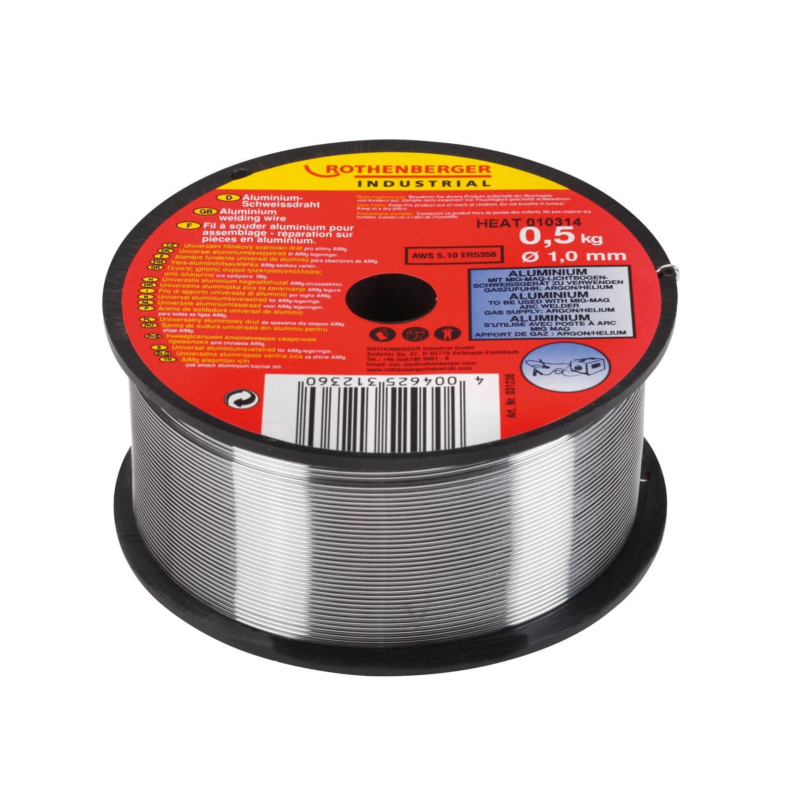 ROTHENBERGER Industrial Aluminiowy drut spawalniczy 1 mm / 0,5kg - 31236