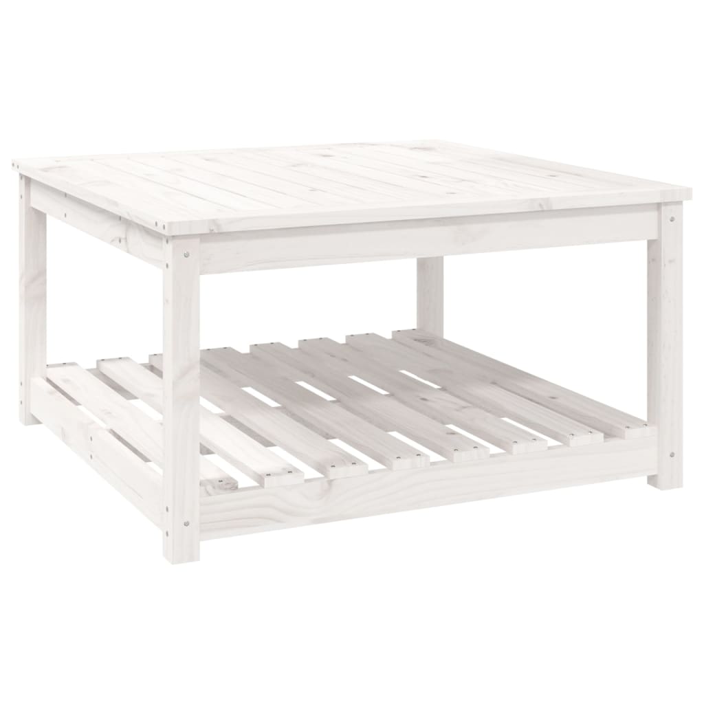Table De Bistro Extérieure Blanche 70x70x72 Cm – Plastique Résistant Intempéries