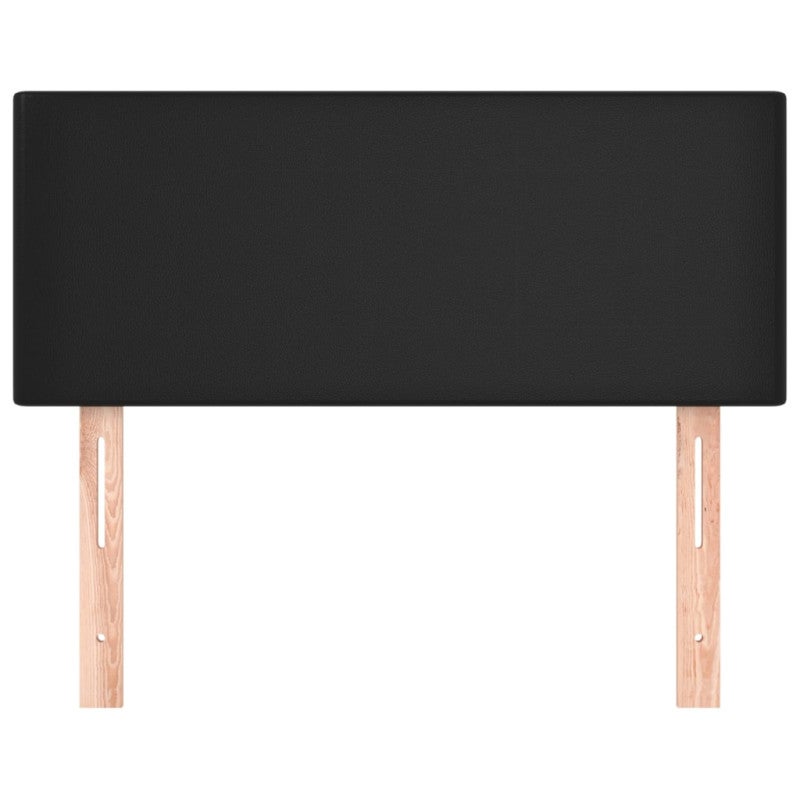vidaXL Cabeceira de cama couro artificial 90x5x78/88 cm preto - 3