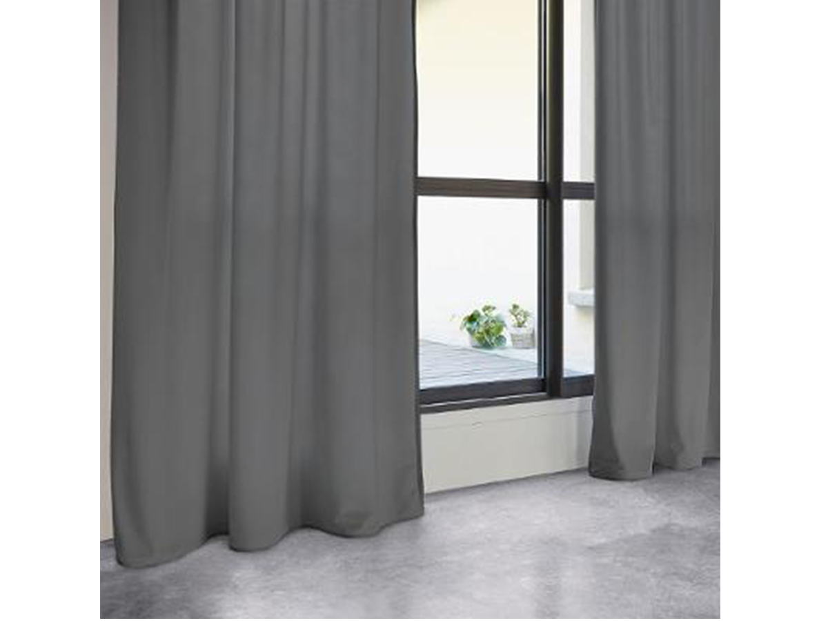 Cortina con ojales 'lilou' - gris antracita 140 x 260 cm - atmosphera créateur d'intérieur