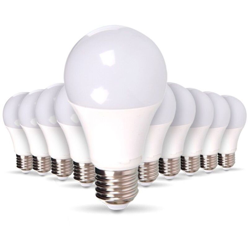 Zestaw 10 żarówek LED E27 11W Eq 75W Naturalna biel