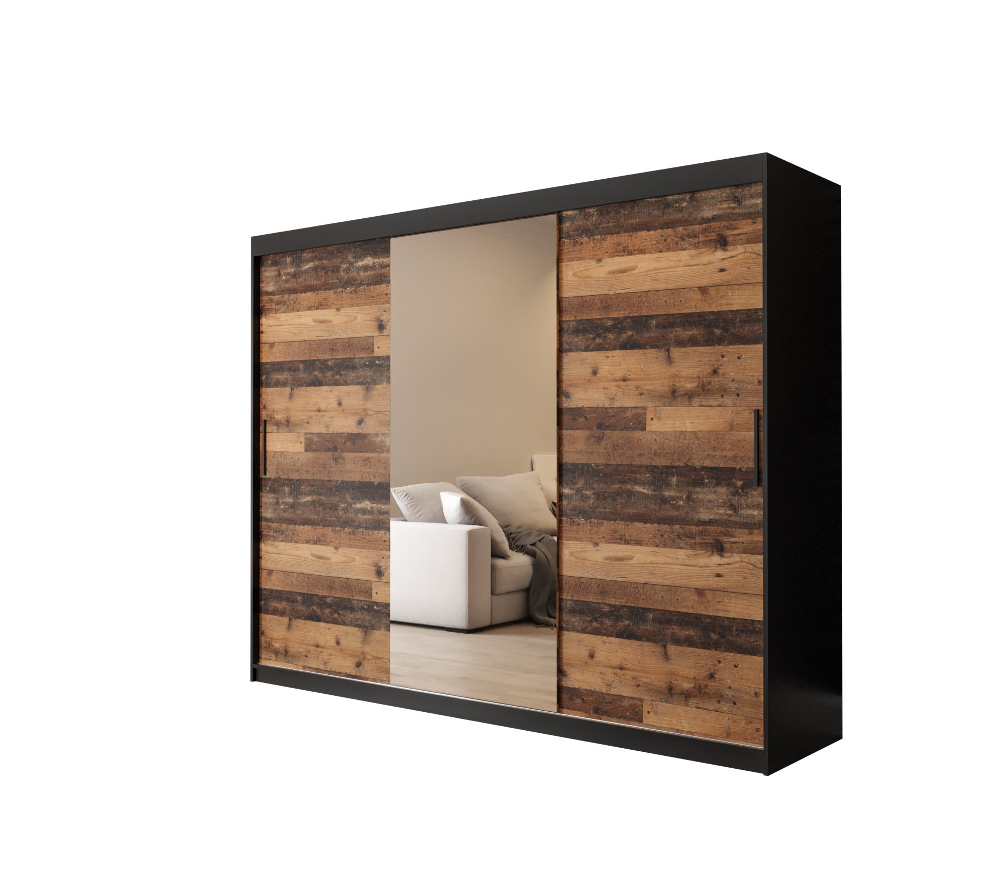 Szafa przesuwna garderoba OLD STYLE T1 250 x 62 x 200 cm - Abiks Meble
