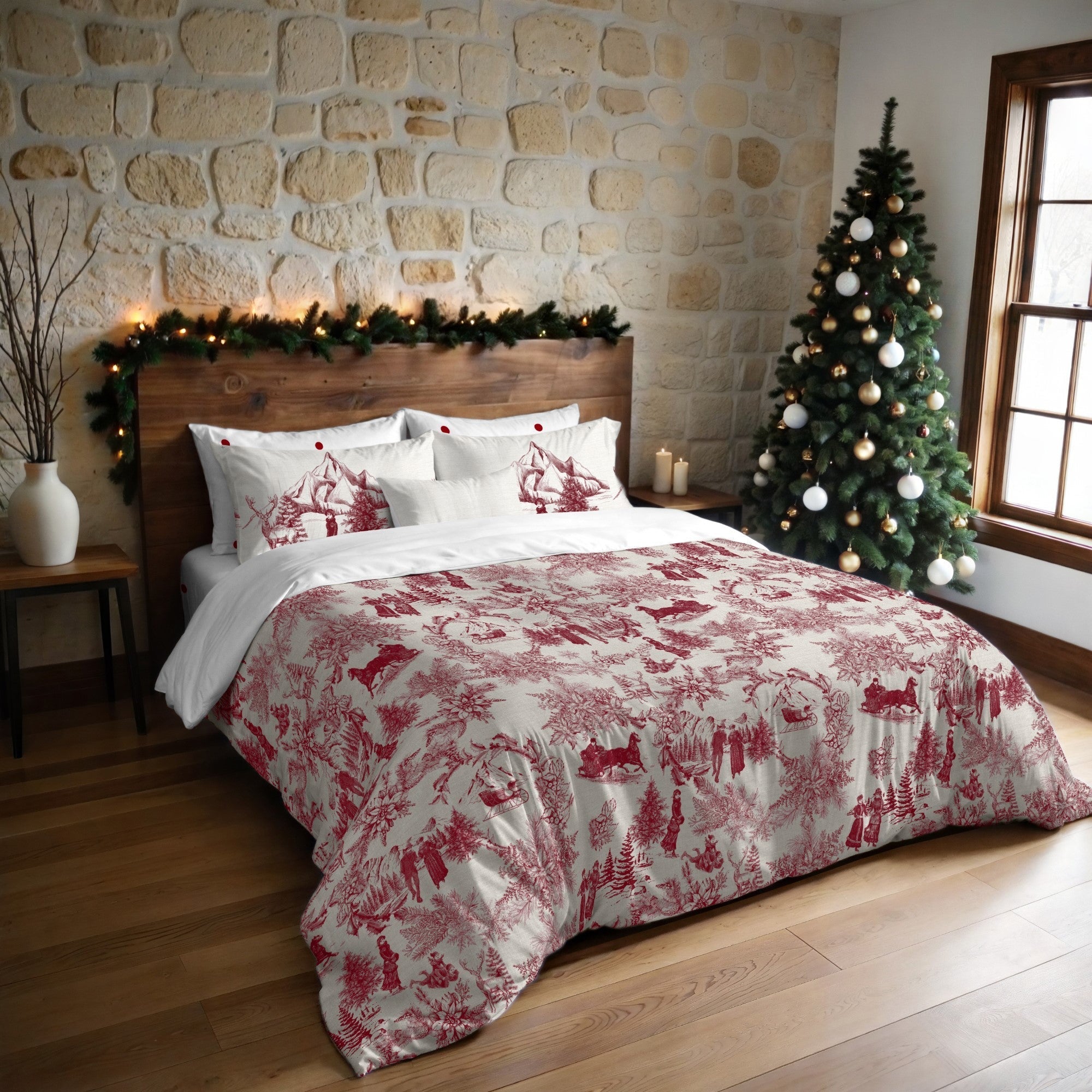 Set Lenzuola Reversible Rainbow Benetton – Copripiumino 150x210 Cm, Lenzuolo 100x200+30 E Federa 50x70, Arancio E Rosso, 100% Cotone