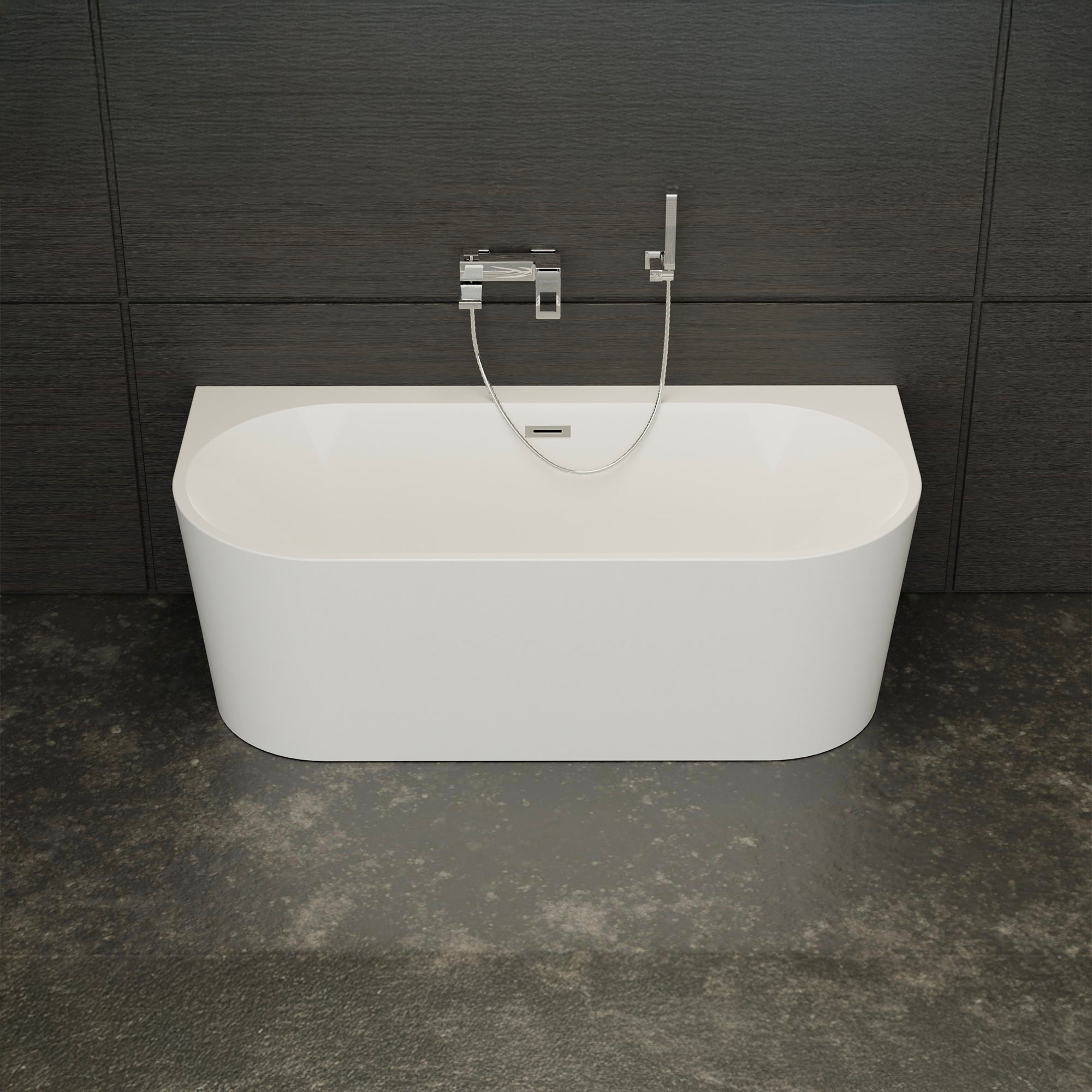 Baignoire Ilot Naos 170 blanche 170 x80 x58 cm, by SPALINA - 4