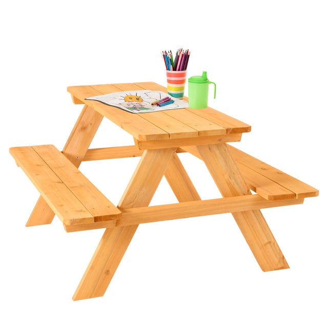 FableKids ARNE pour 4 Ensemble de sièges pour enfants Table de pique-nique pour enfants