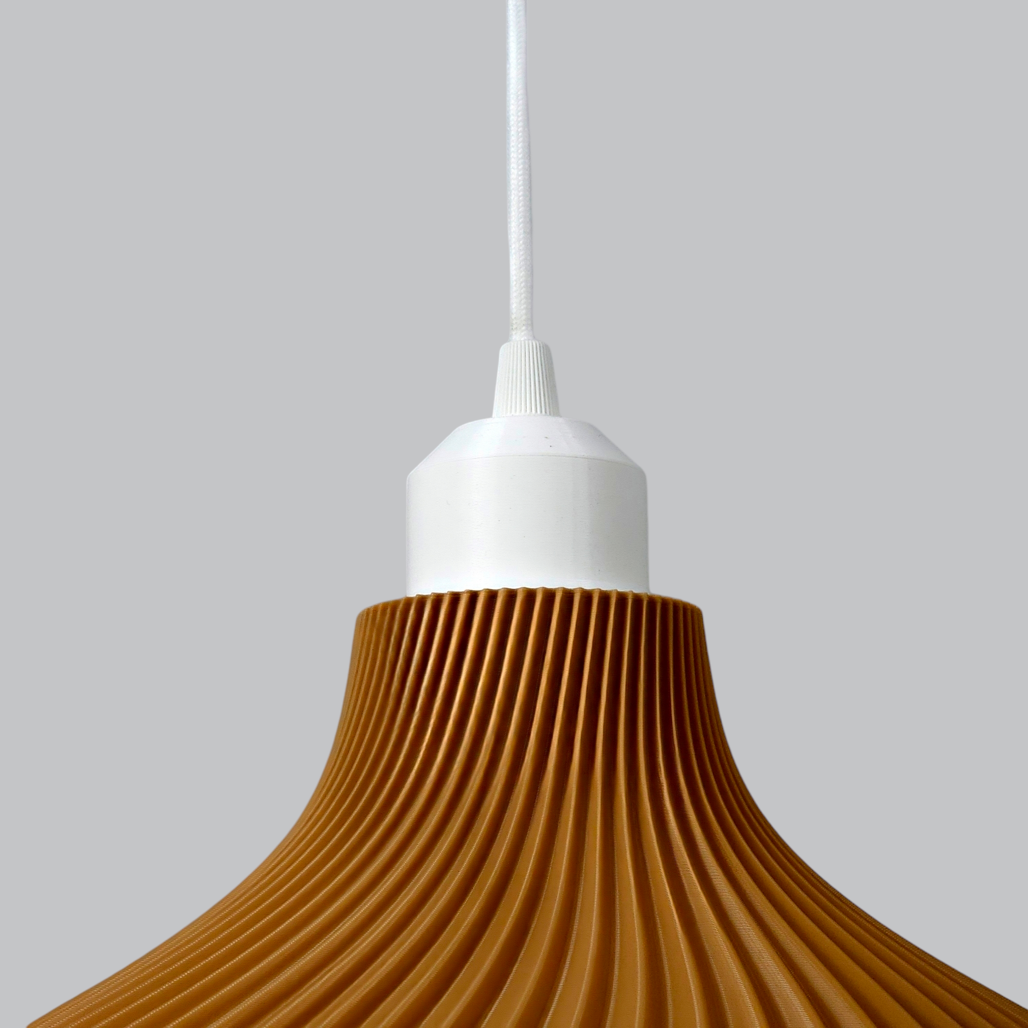 Lámpara de techo modelo DAILA BBB Beige /cable blanco /floron blanco - 6