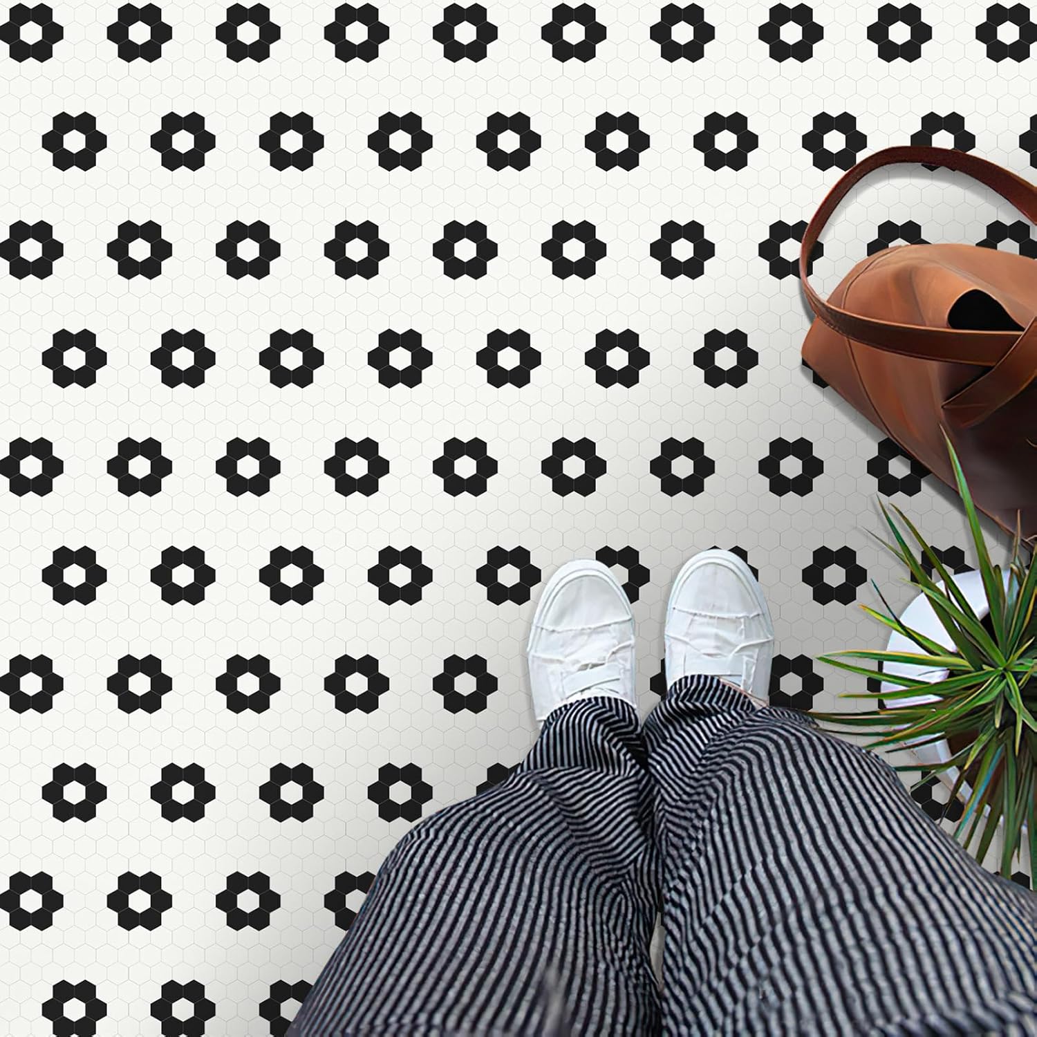 20 pegatinas autoadhesivas para suelo, baldosas para despegar y pegar, pegatinas autoadhesivas para pared de 20cm x 20cm, grosor 0,8mm