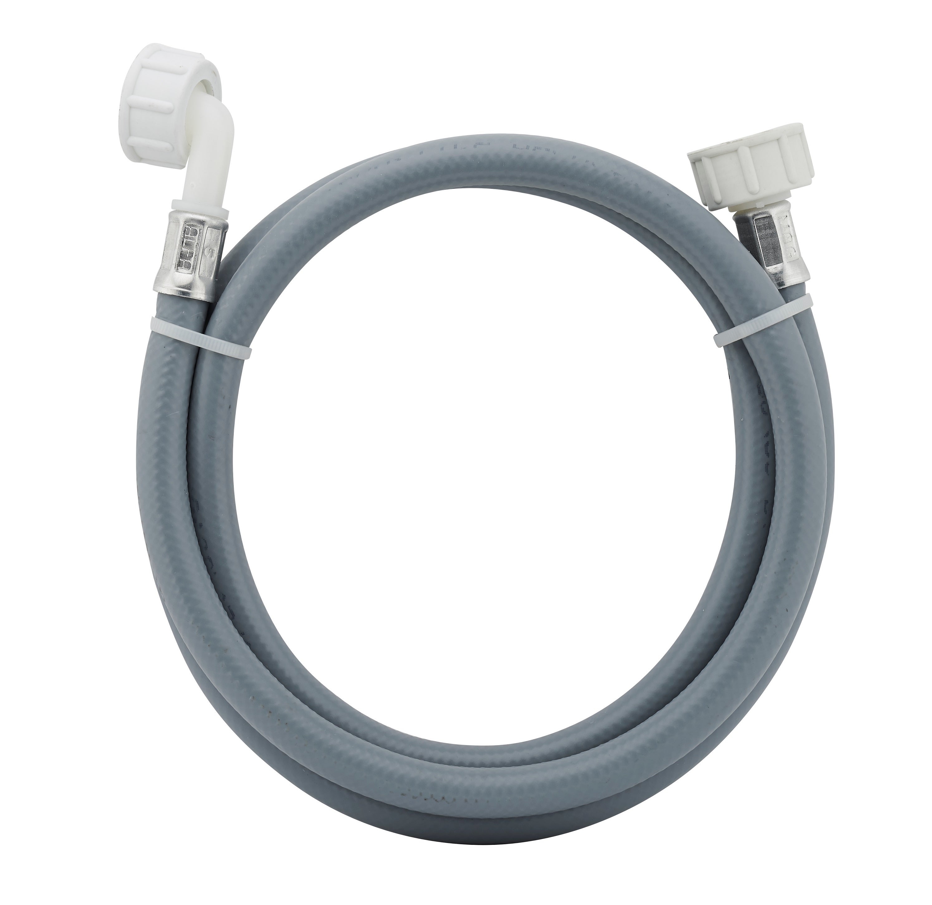 Tuyau D'eau Chaude LICHTBLAU 90° - Longueur 4m, Filetage 3/4 - Pour Machine à Laver, Lave-vaisselle, Chauffage - 12