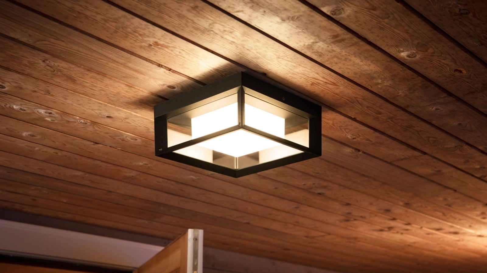 Lampada da parete per esterni Philips Hue White & Color ECONIC in alluminio nero, compatibile con Alexa, Google Assistant e Apple HomeKit. - 7