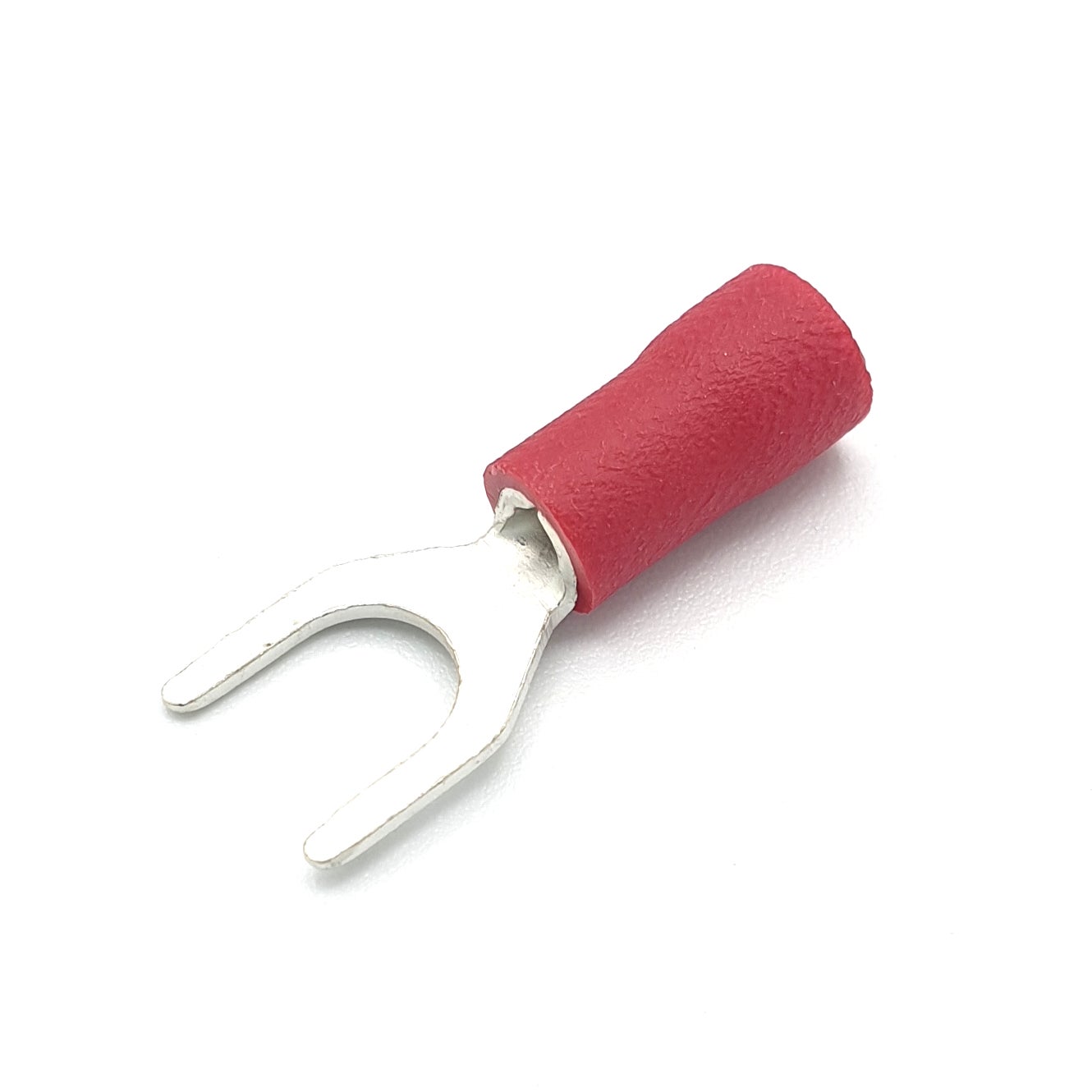 100 X Cosses De Câble À Fourche À Sertir Rouge Connecteurs 4,3mm - 3