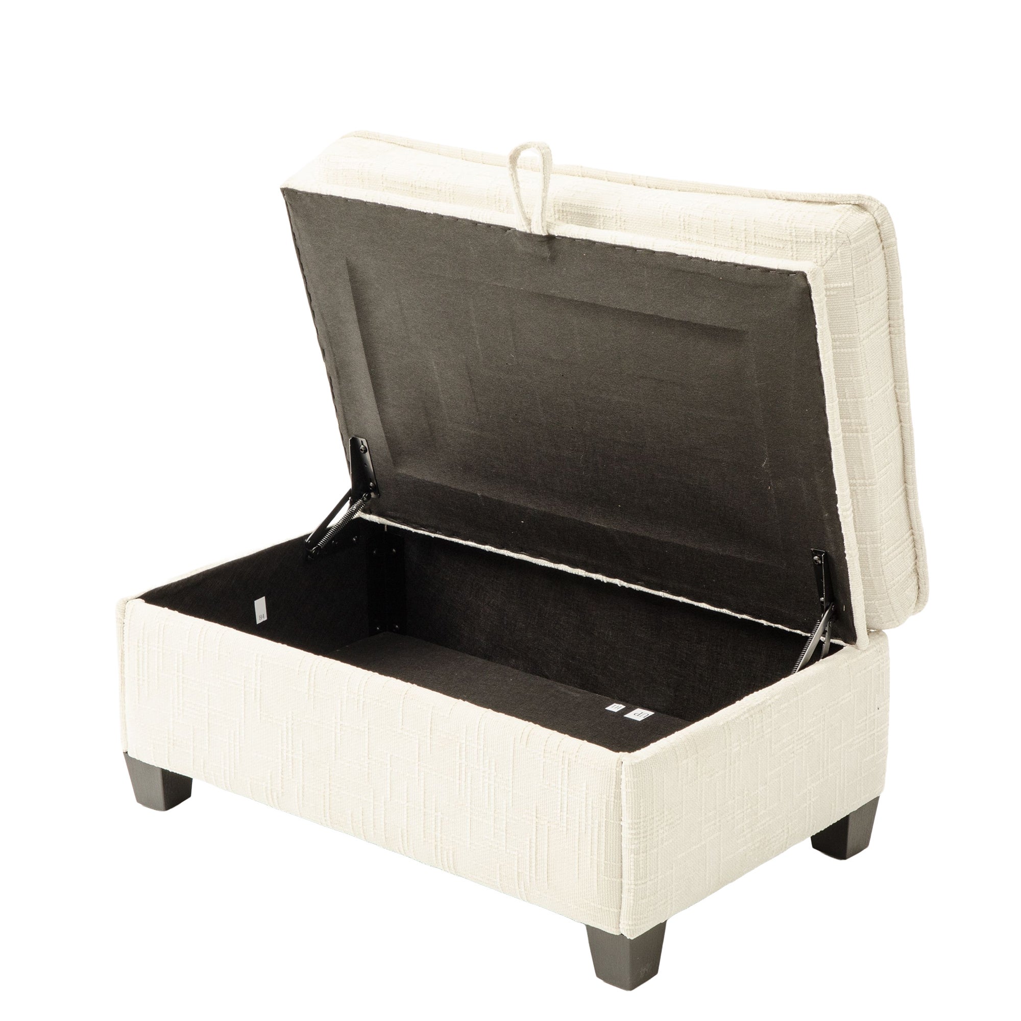 Divano 2 Posti USB Schiuma Memory Foam Borsa Laterale Supporto Mobile Sgabelli Modulari Ciniglia Beige Soggiorno Home Office - 5