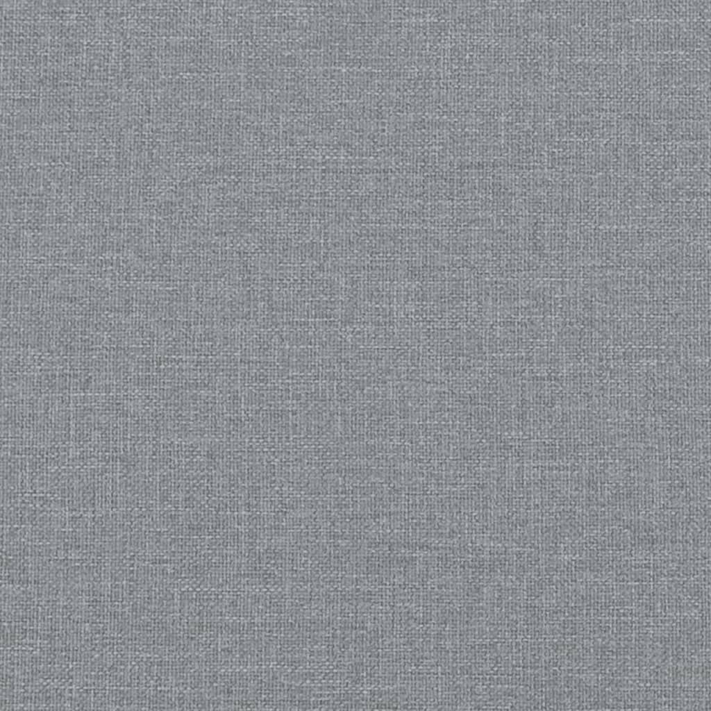 vidaXL Cabecero de cama acolchado tela gris claro 120 cm - 9