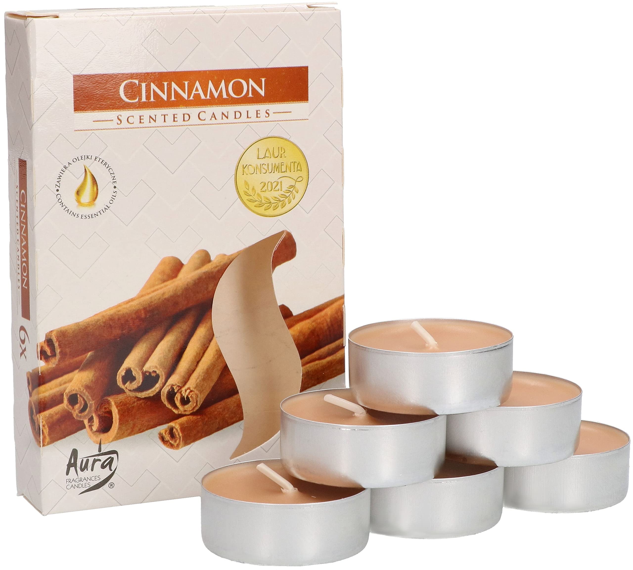 6x tealight podgrzewacze świeczki zapachowe wkład - KOTARBAU