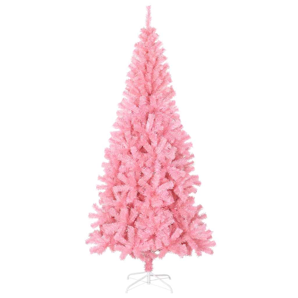 Árvore de Natal artificial com suporte em PVC rosa 180 cm - COMFORTXL - 3
