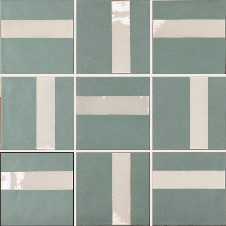 Carrelage Piscine Effet Zellige 15x15 Cm Nova Line Aqua Sea | Tecnomat ...