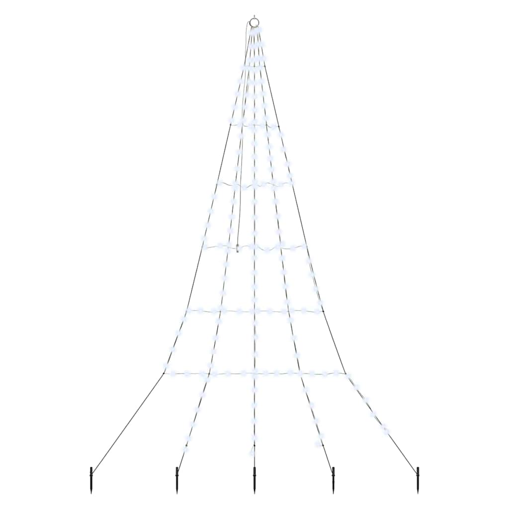 Choinka świąteczna LED Chłodna biel 306 cm Metal