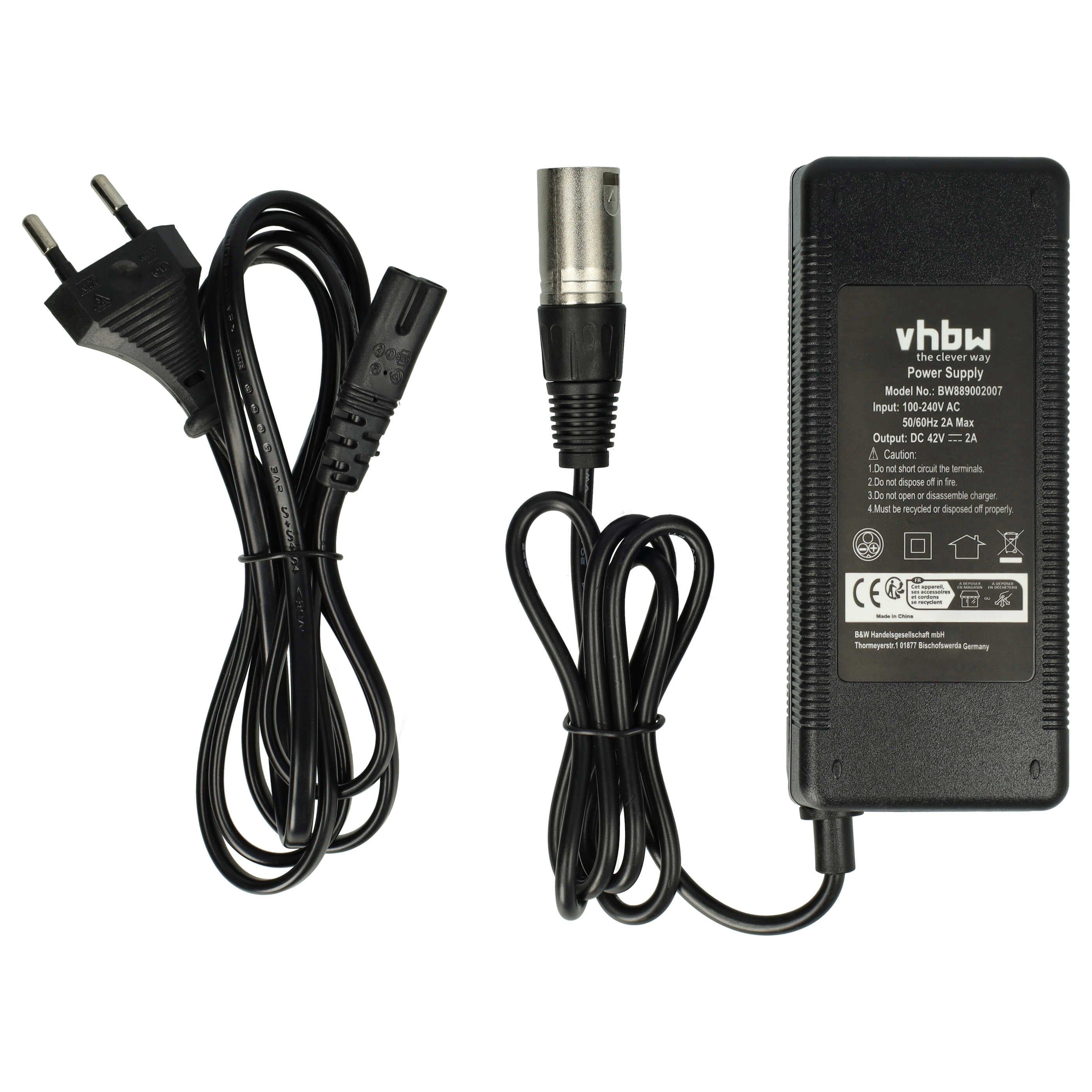 Caricabatterie Per E-bike NCM Essen Da 48V – Con Attacco XLR, 100W, Compatibile Con Modelli Dal 2015 In Poi