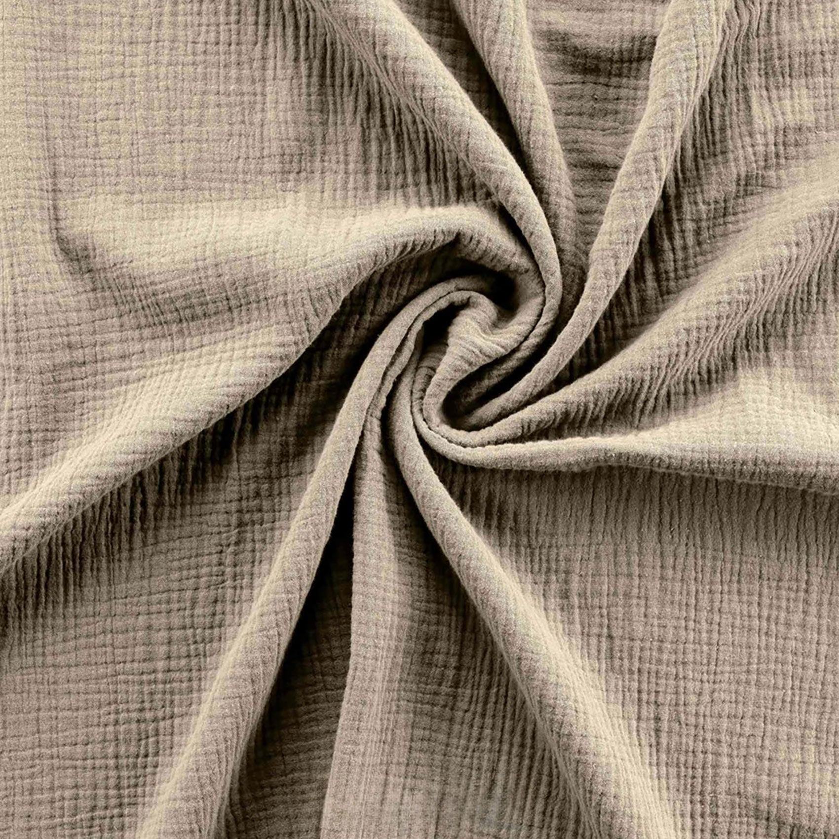 Parure de lit 260 x 240 cm – Gaze de Coton / Coton 57 fils – Angelia Sable + 2 taies - 6