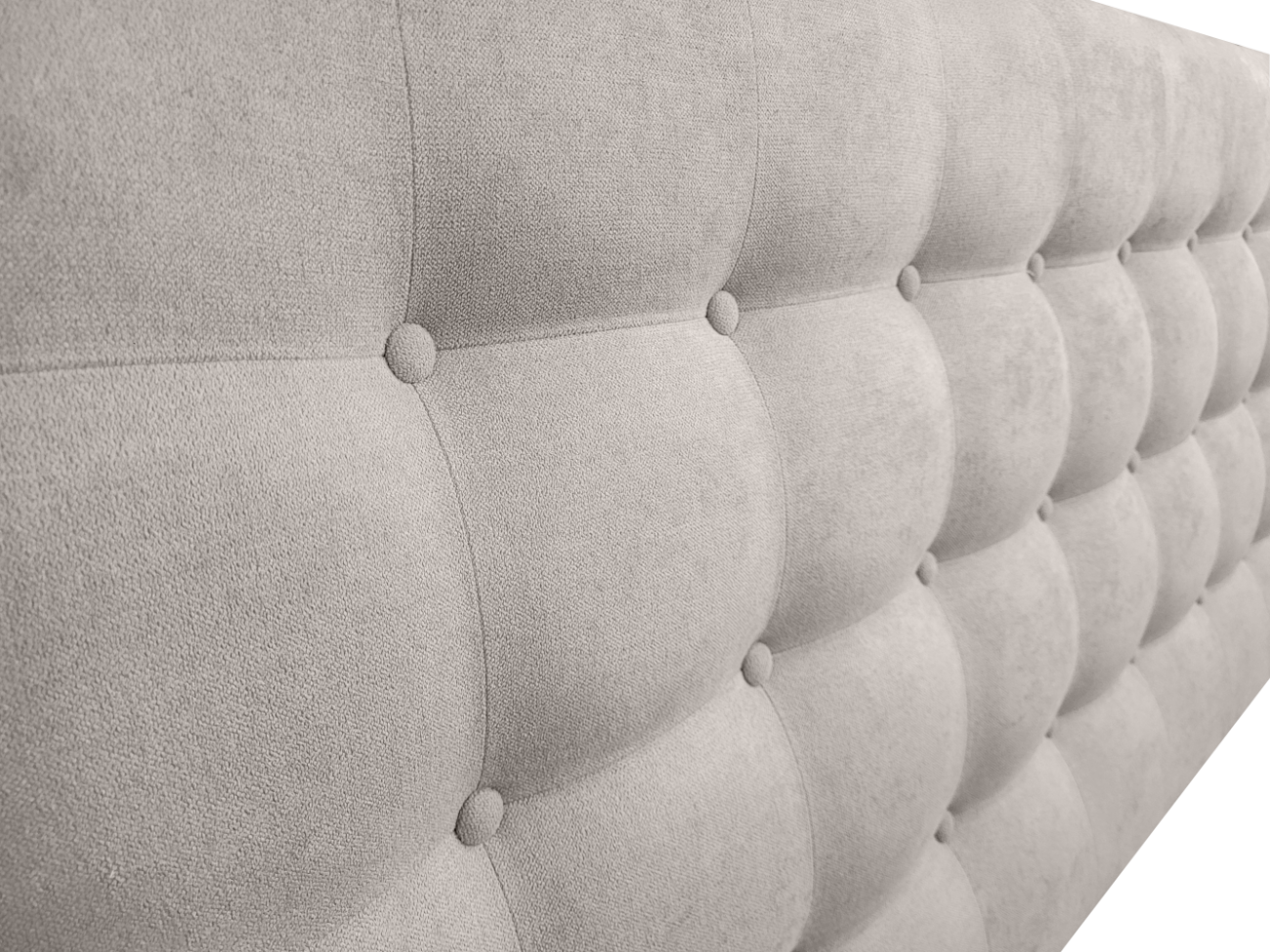 Cabecero Cama OSLO Tapizado en tejido en antimanchas Beige 150*70 Cm - 2