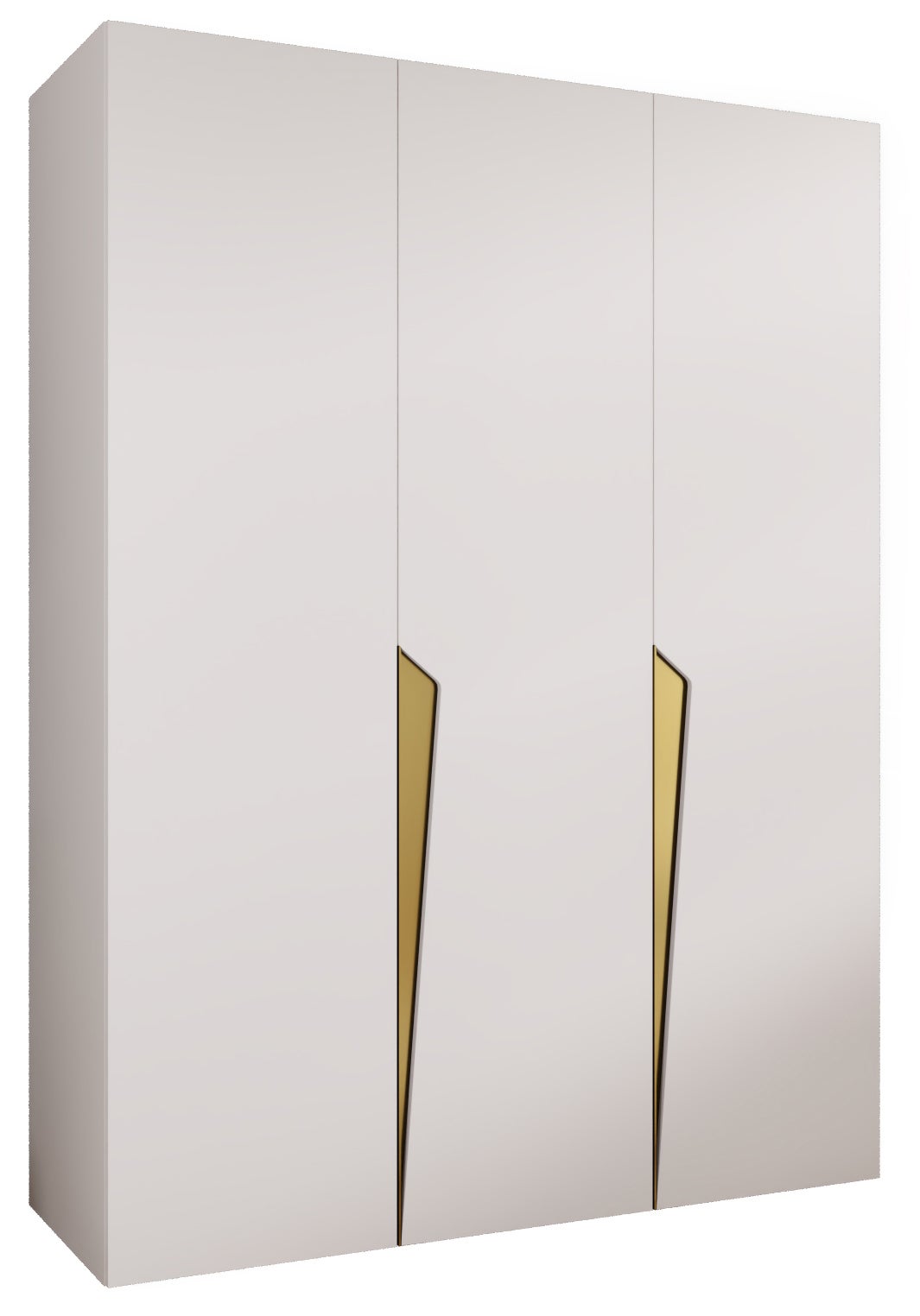 Szafa uchylna otwierana Piano 1 150 x 52 x 202 cm biały + u. złoty