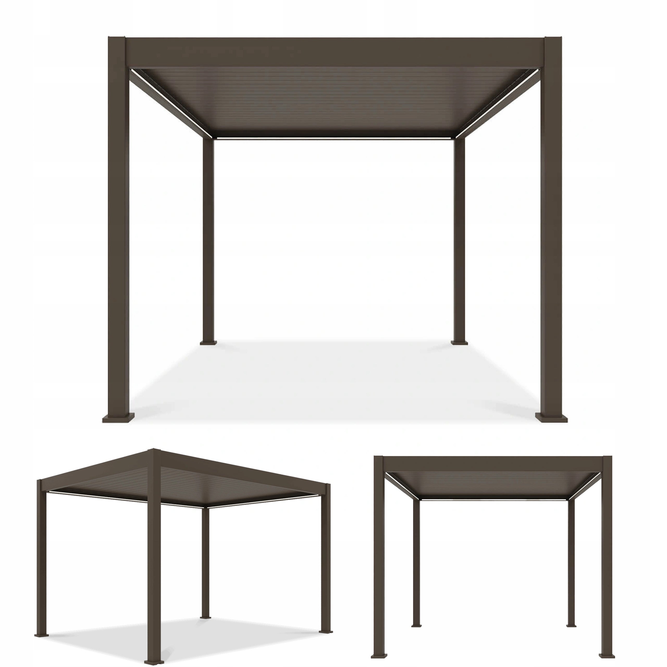 Pergola Aluminiowa Tarasowa Automatyczna ELEGANCE 3x4 + LED aluminium Gutro 1 szt