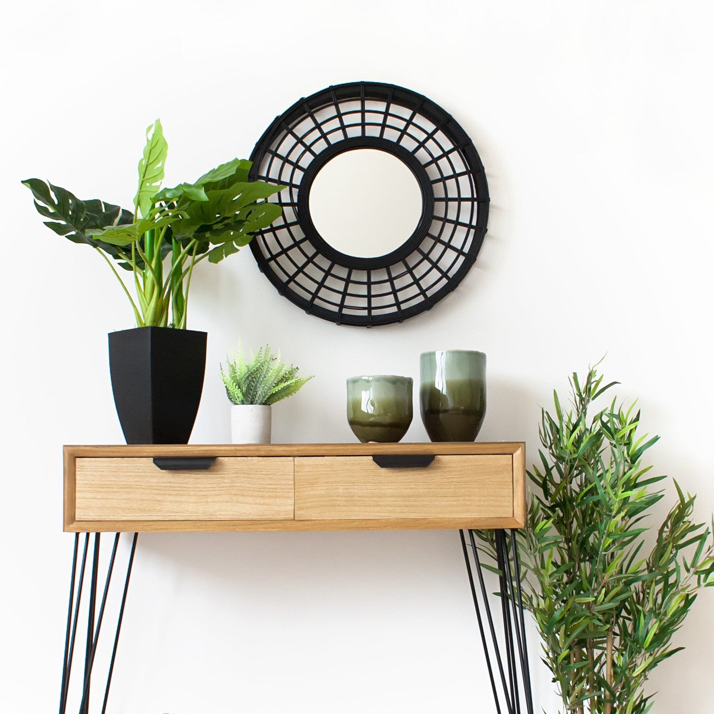 Plante artificielle - pot en ciment - H70 cm - Atmosphera créateur d'intérieur - 6