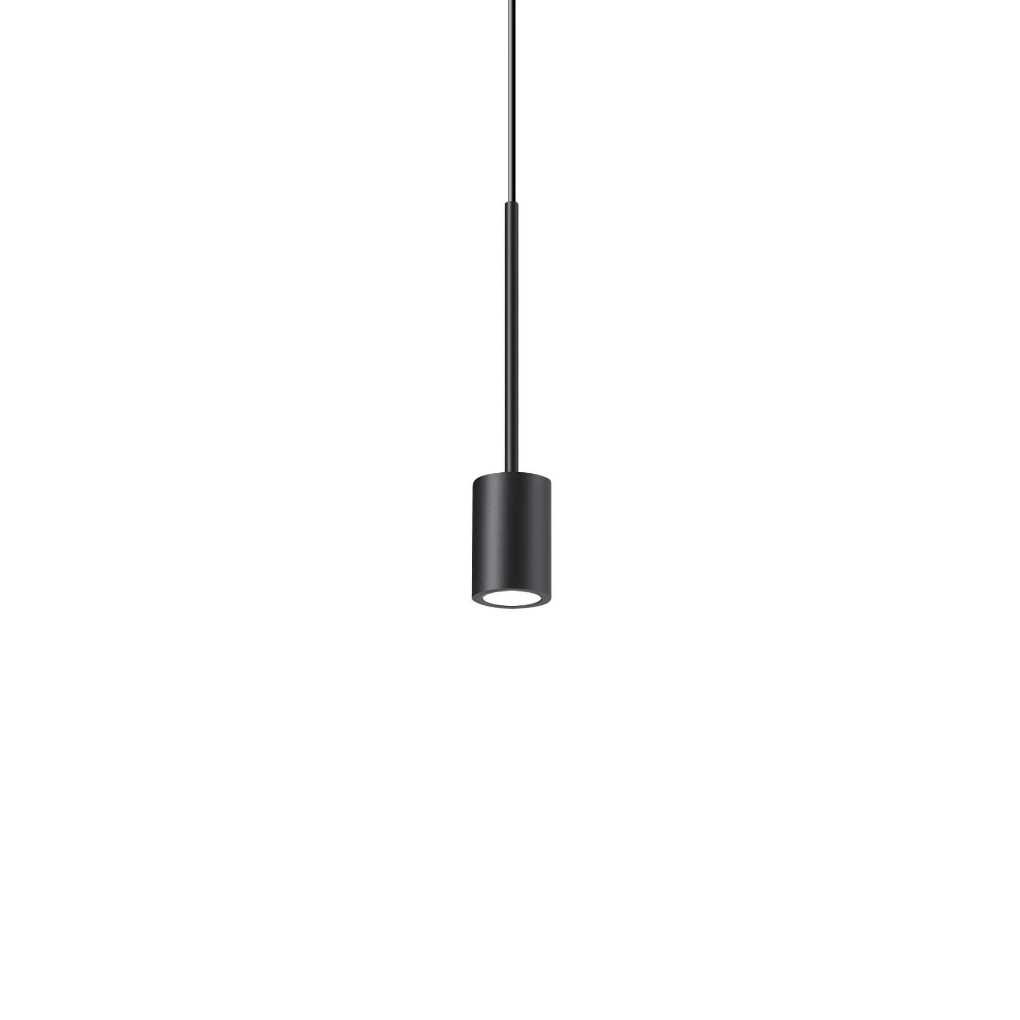 Ideal Lux  Archimede Plafón Colgante Cilindro Led Integrado 250Lm 3000K Negro , Leroy Merlin