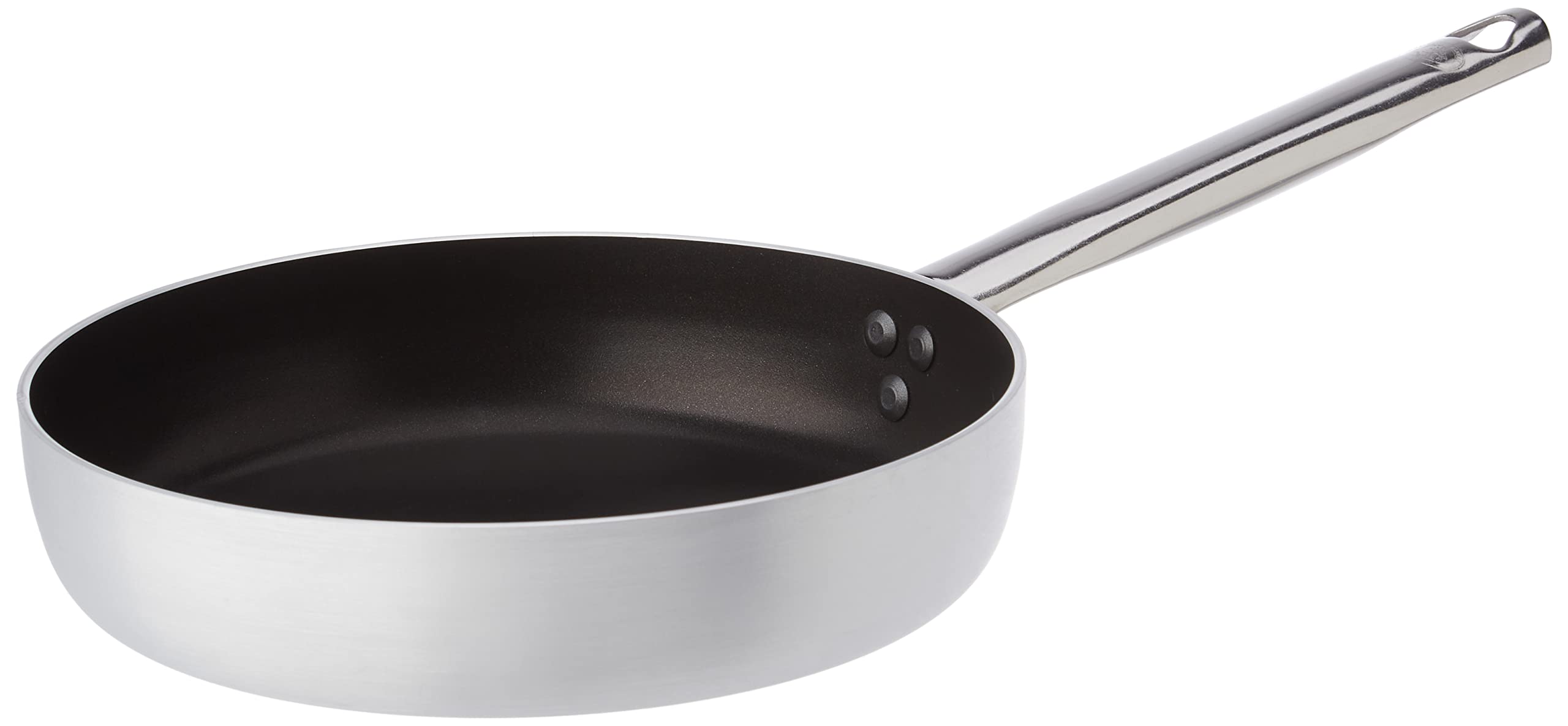 Padella Svasata Alta Agnelli ALSA2111BMS2 - Diametro 20 Cm, Spessore 5 Mm Antiaderente, Per Mantecare Pasta E Riso, Manico In Acciaio Inox