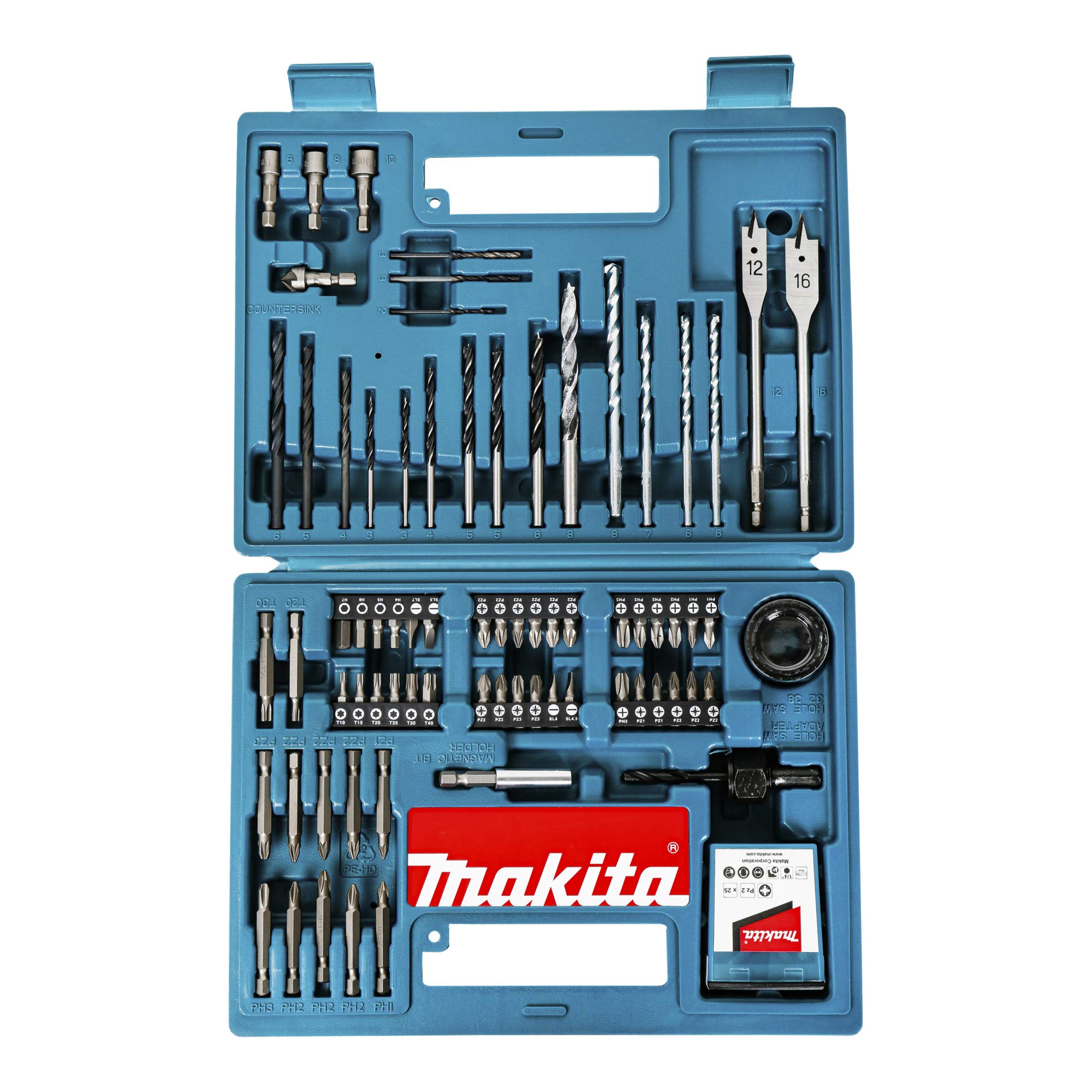 Jeu de 100 pièces d'embouts et forets dans coffret - MAKITA B-53811 - 6