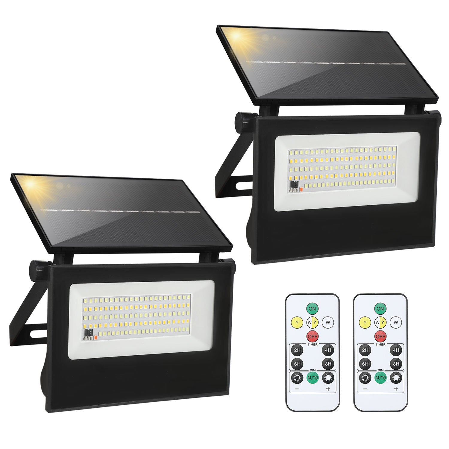 6X Zewnętrzna lampa solarna LED z czujnikiem ruchu Lampa ogrodowa Spot solarna Lampa ścienna