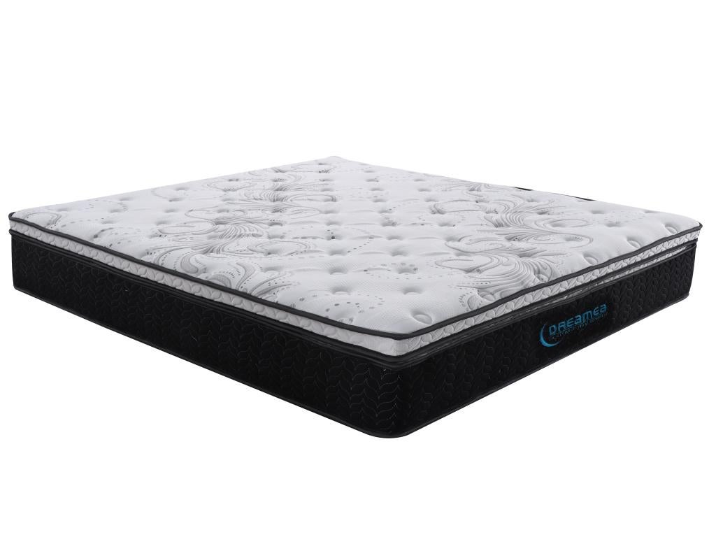 Materac hybrydowy ze sprężynami kieszeniowymi i nakładką GAMIANI marki YSMÉE – 160 ×&amp;nbsp;200&amp;nbsp;cm