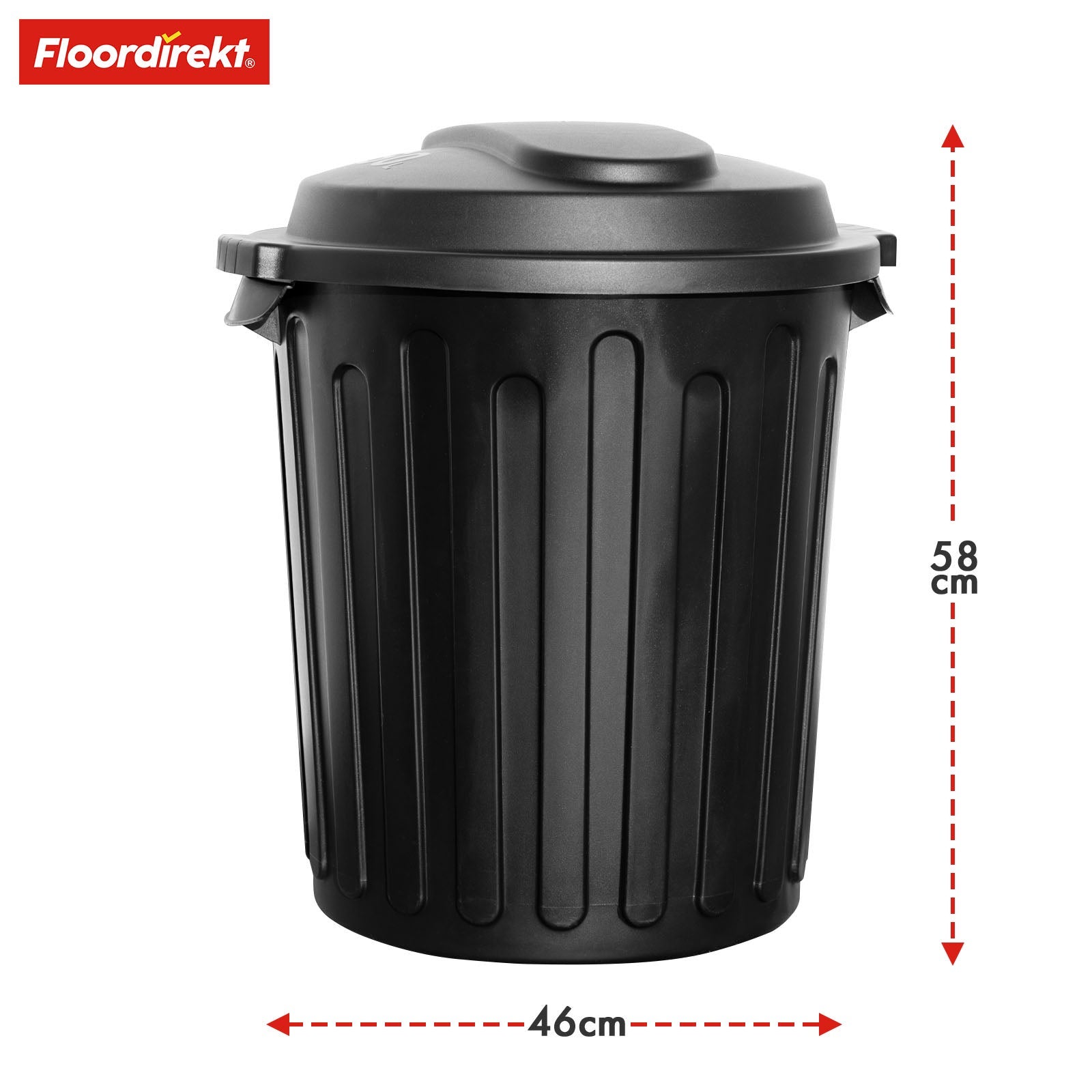 Poubelle 60L avec couvercle - 4