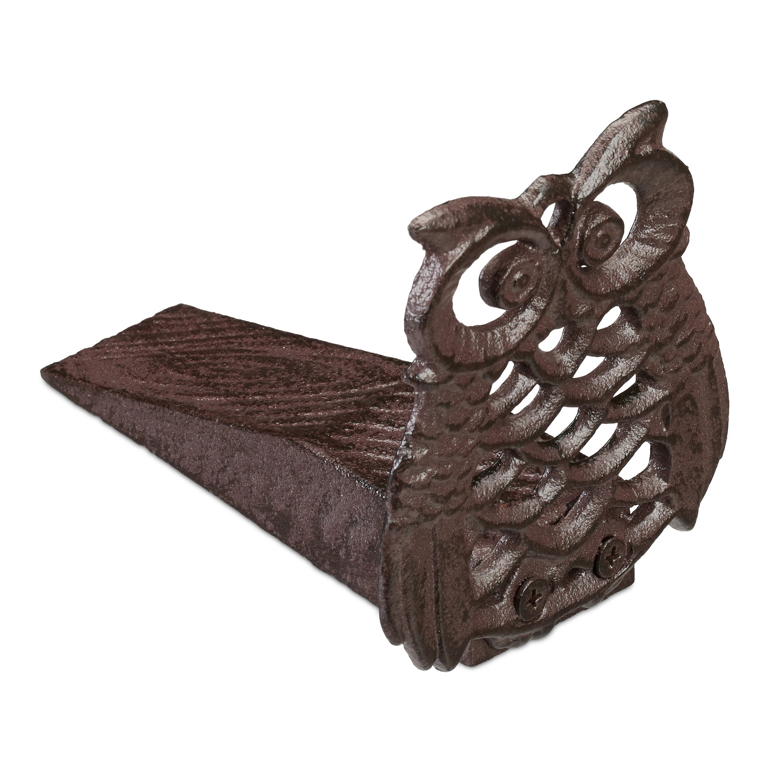 Butoir De Porte Style Hibou En Faux Cuir - Décoration Pays Chic, Idée Cadeau Meubles Neuf