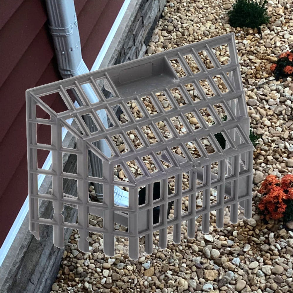 Protection angulaire universelle anti-colmatage pour canalisations - Empêche les feuilles et la saleté de pénétrer dans la cuvette - 7