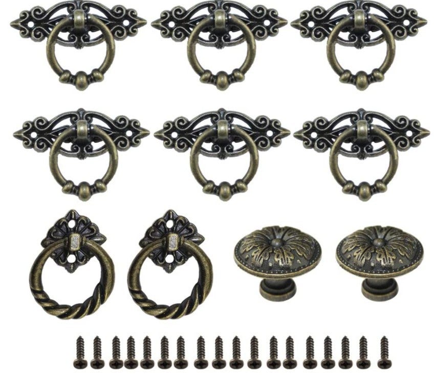 Poignée de tiroir rétro, bouton de porte vintage, poignée de meuble en ...