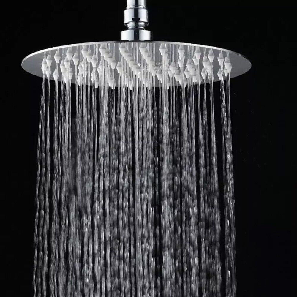 Soffione Doccia 8 Pollici A Pioggia | 100 Geti Silicone Anticalcare | Alta Pressione Con Risparmio Idrico - Foto 12