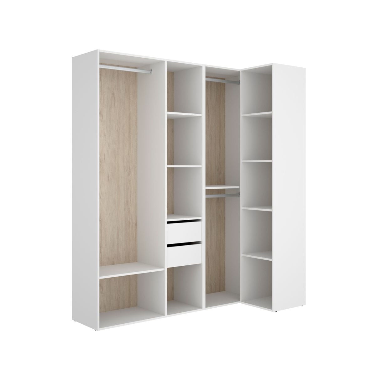 SUIT Armario Vestidor Rincon blanco natural - 2